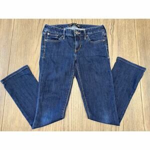 Express Jeans Barely Boot Low Rise Size 2R Dark Wash